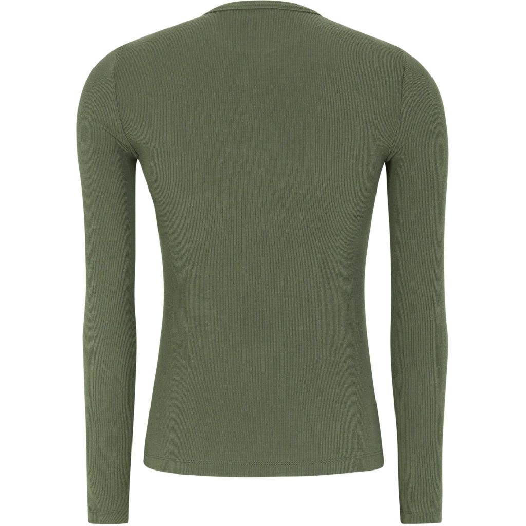 Topp Fenja o-neck, tea leaf