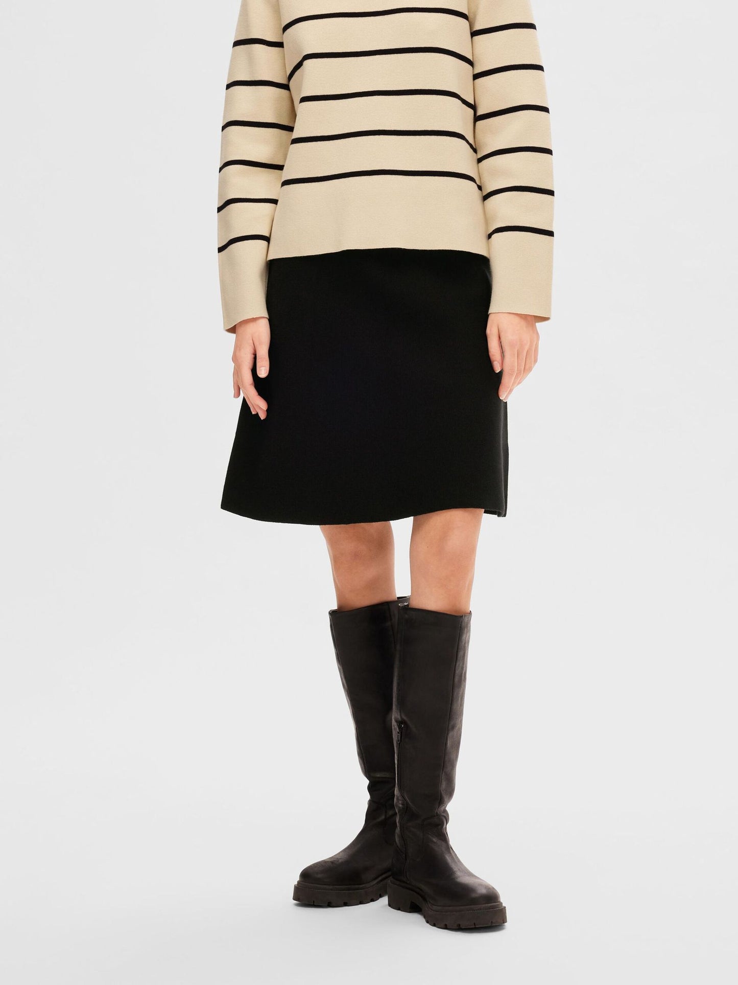 Kjol Liva HW knit, black