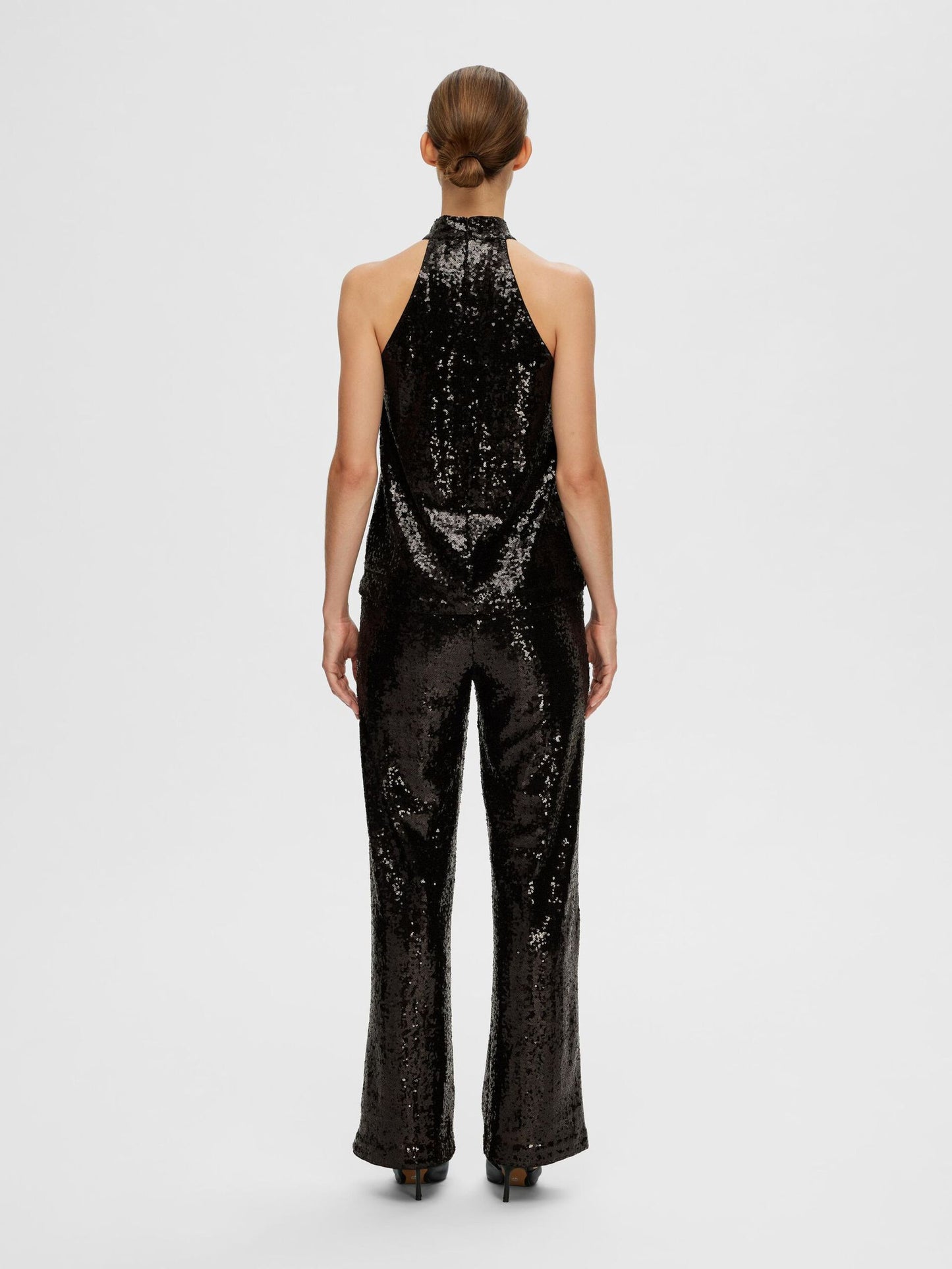 Topp Alaia halterneck, black