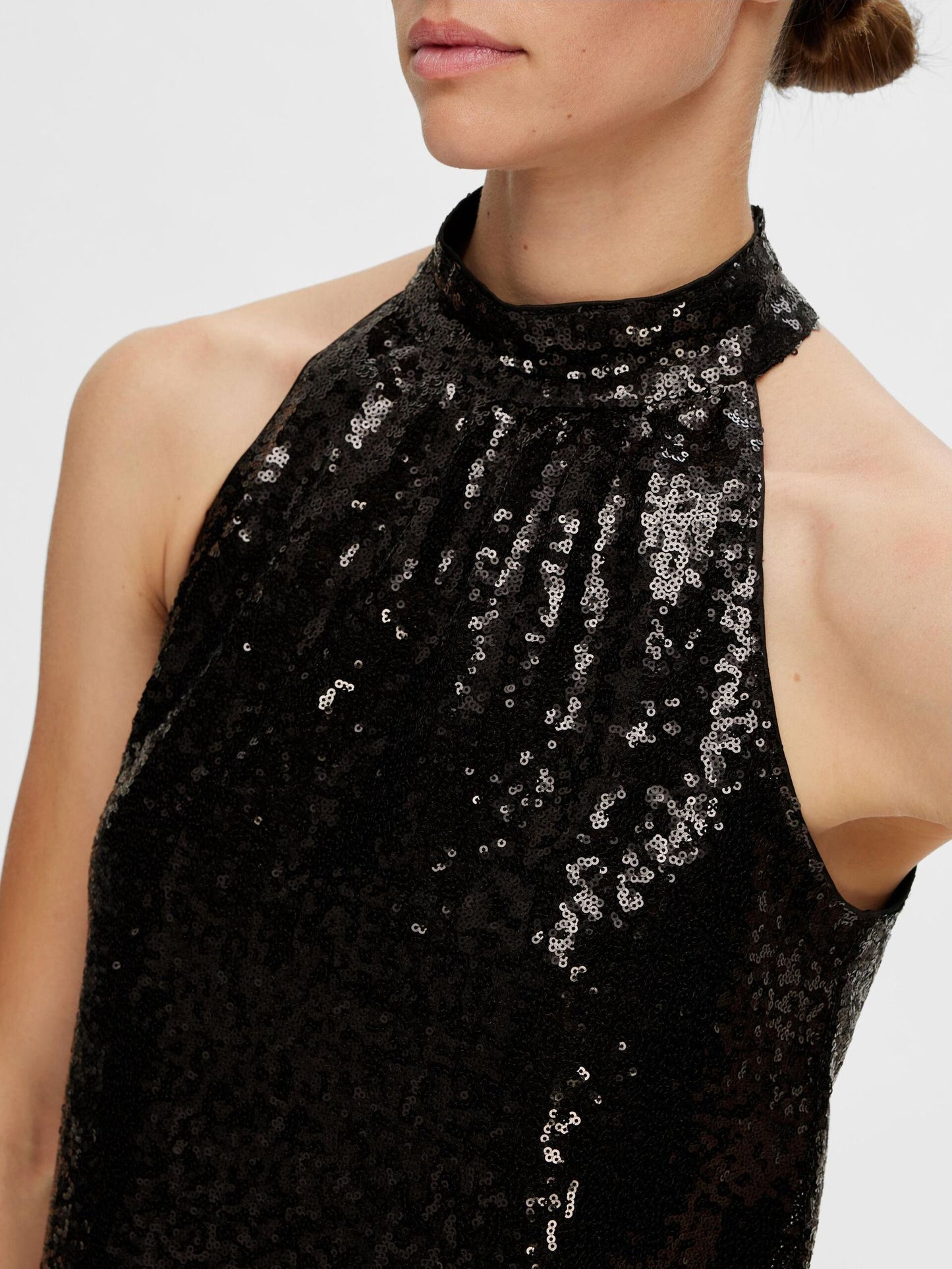 Topp Alaia halterneck, black