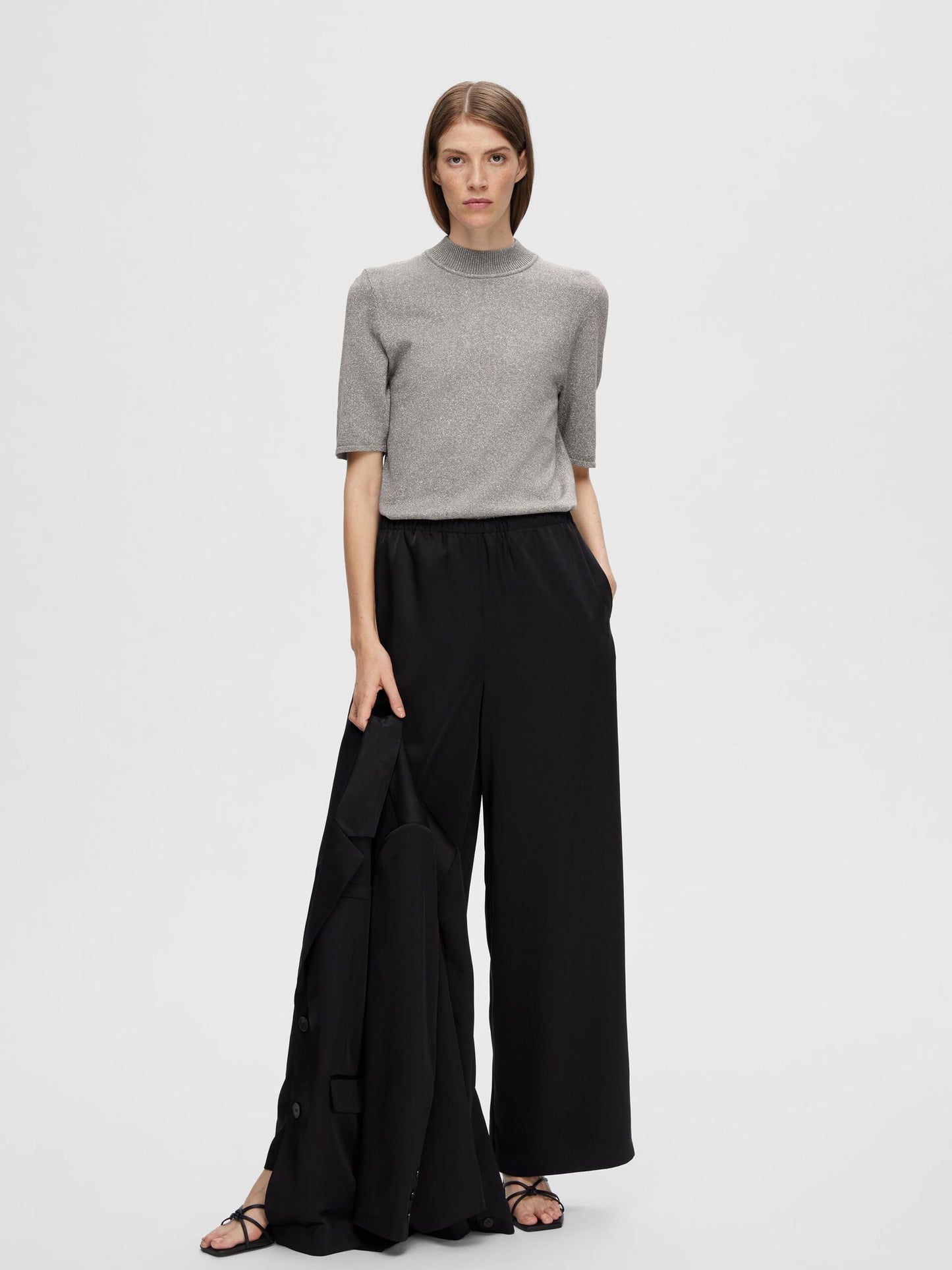Topp Lura, medium grey melange