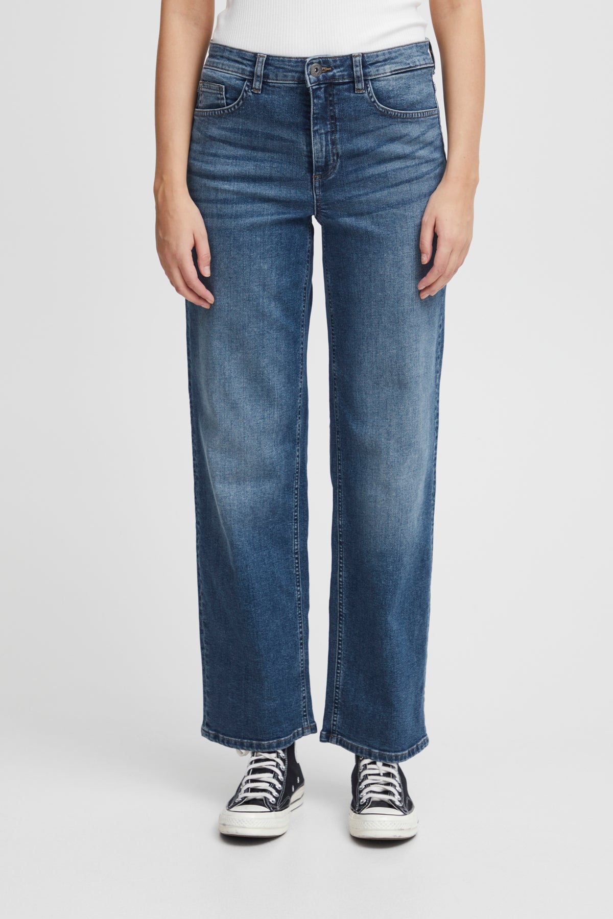 Jeans Twiggy straight long, medium blue