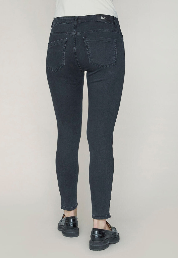 Jeans Lido zip, dark grey wash