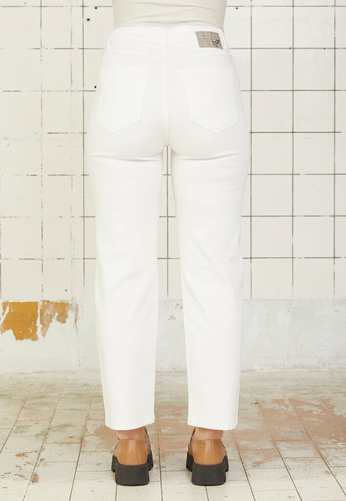 Byxa Isay straight, broken white