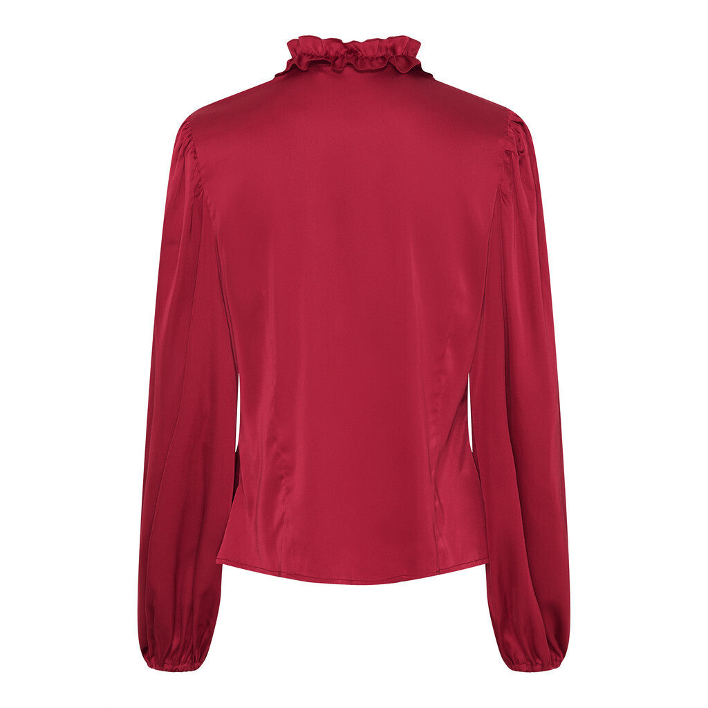 Blus Steff Flounce, red