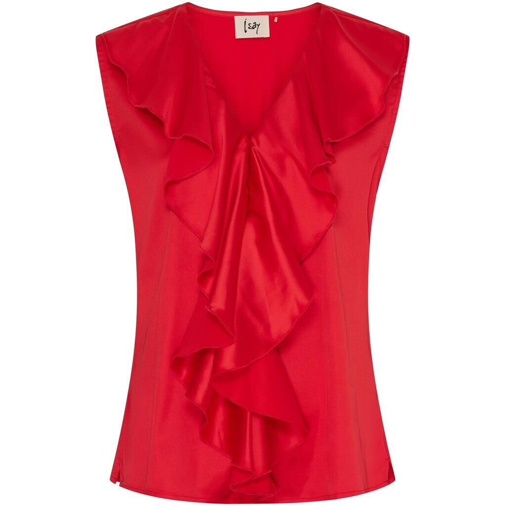 Topp Steff Flounce, raspberry