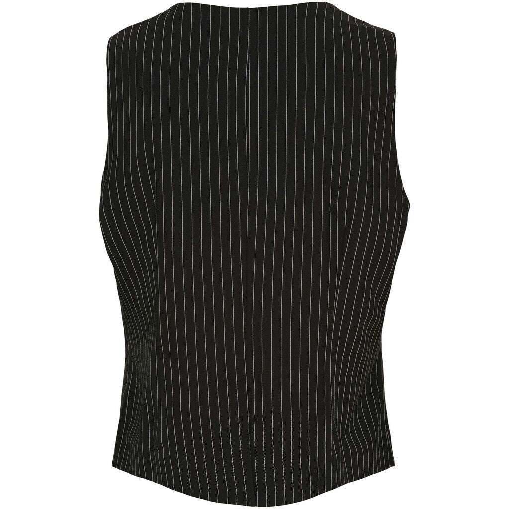 Väst Felicia, black pinstripe