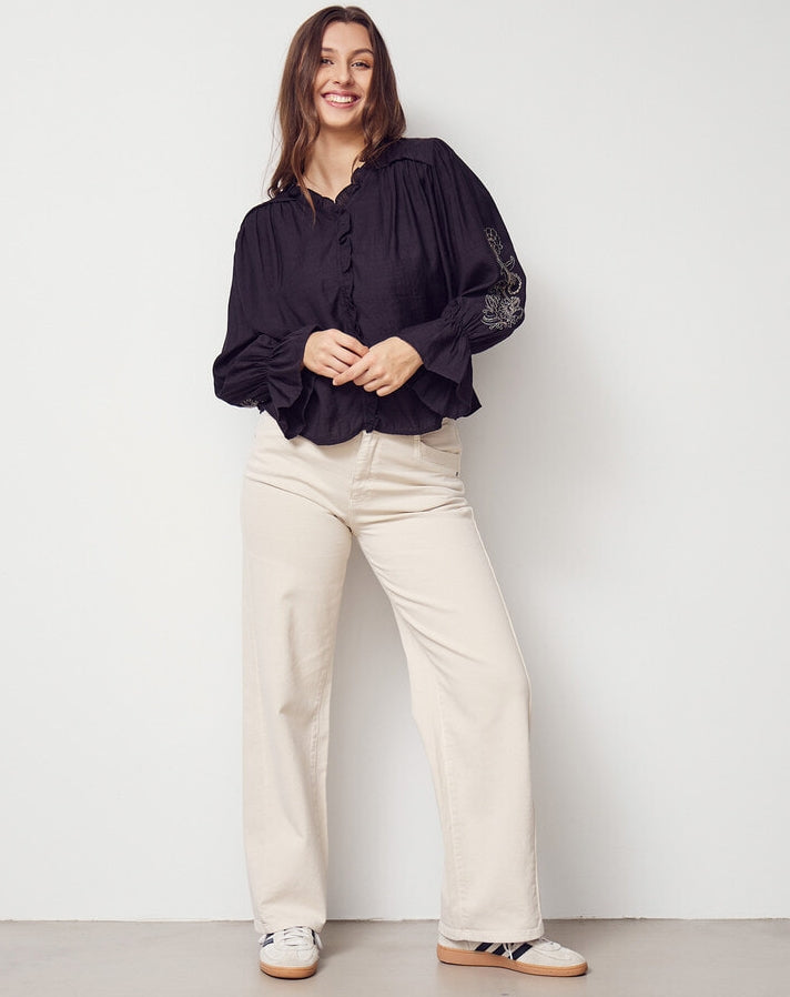 Byxa Como twill wide, desert