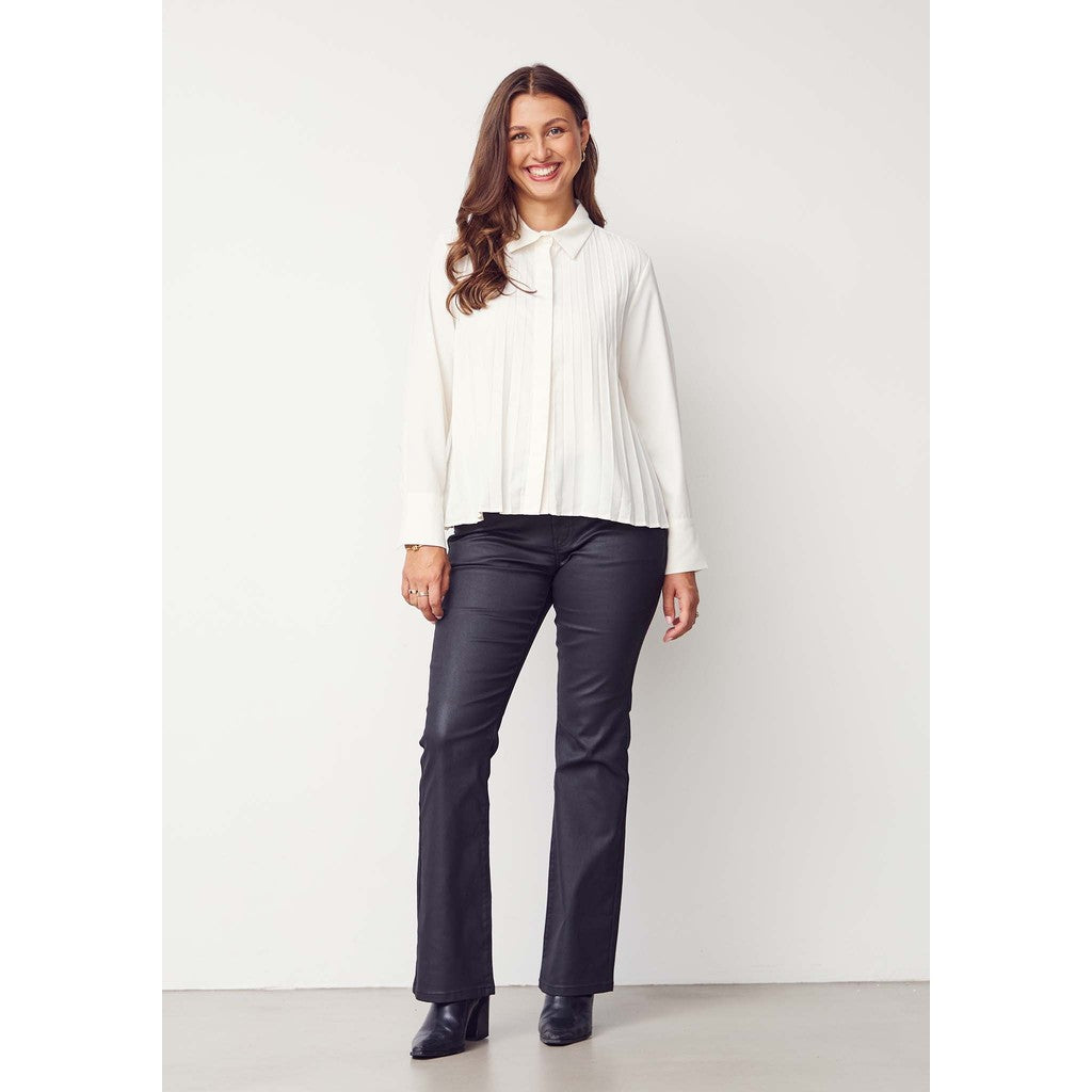 Skjorta Frida pleat, winter white