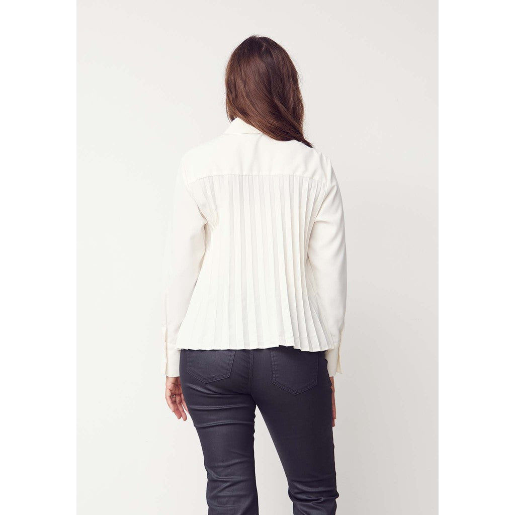 Skjorta Frida pleat, winter white