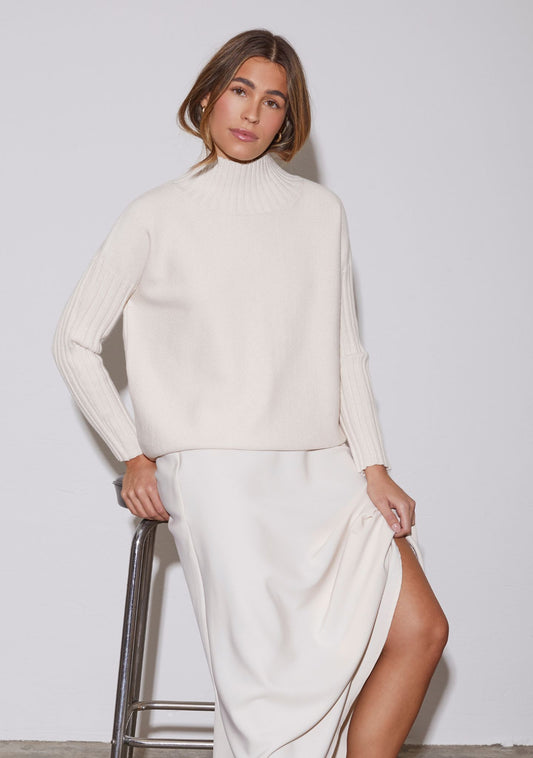 Tröja Kaddy, winter white melange