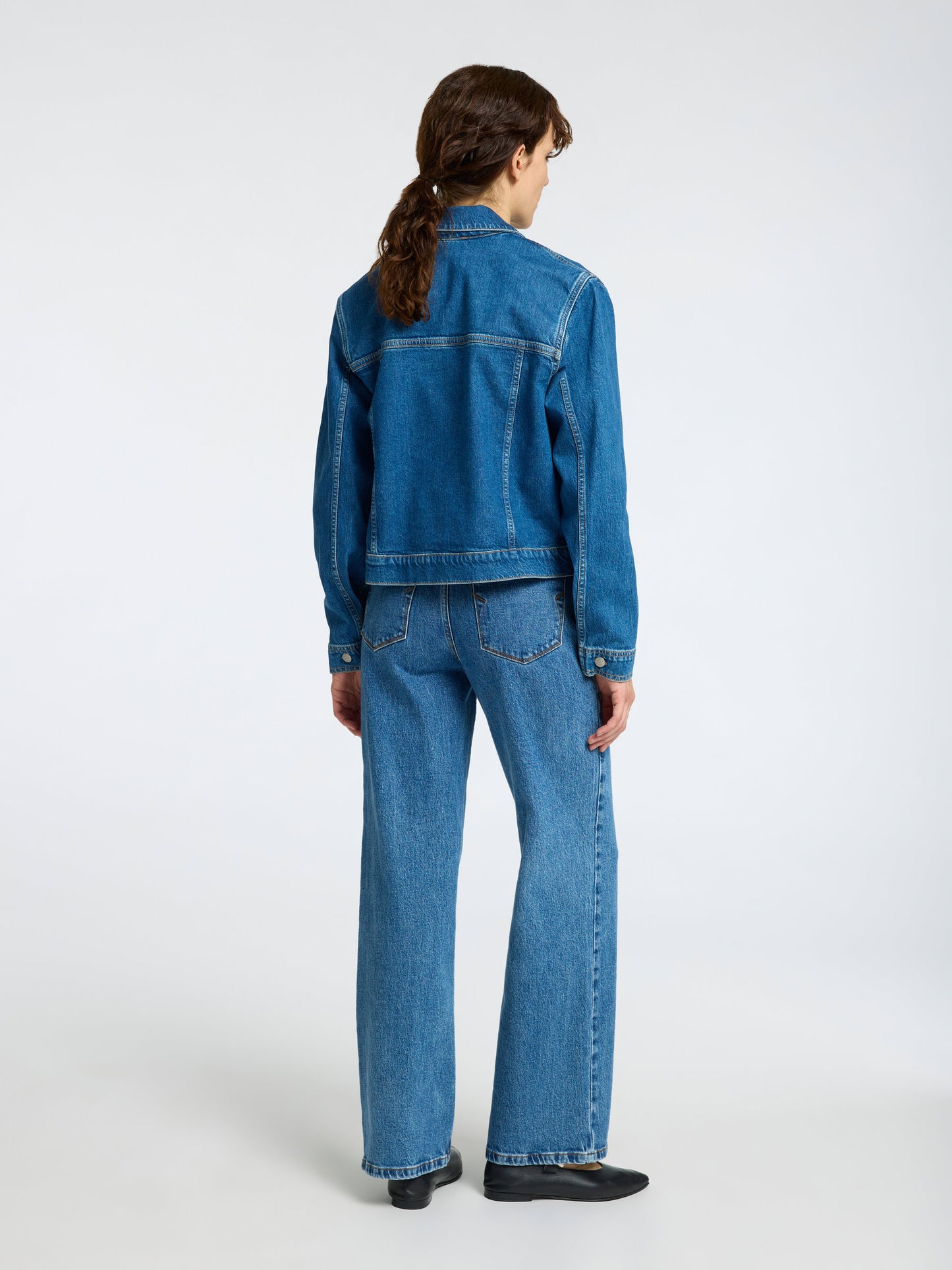 Jeansjacka Cena, medium blue denim