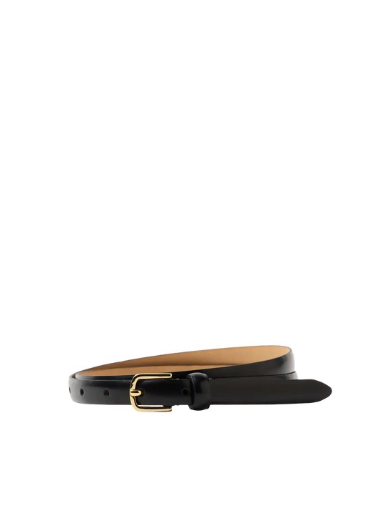 Läderbälte Iona slim, black