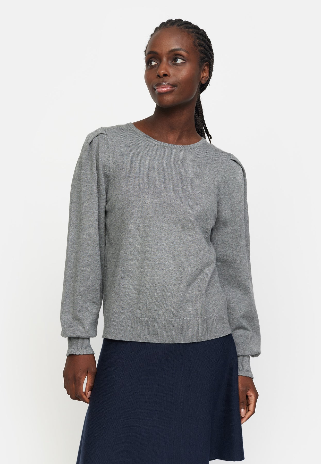 Tröja Analia, medium grey melange