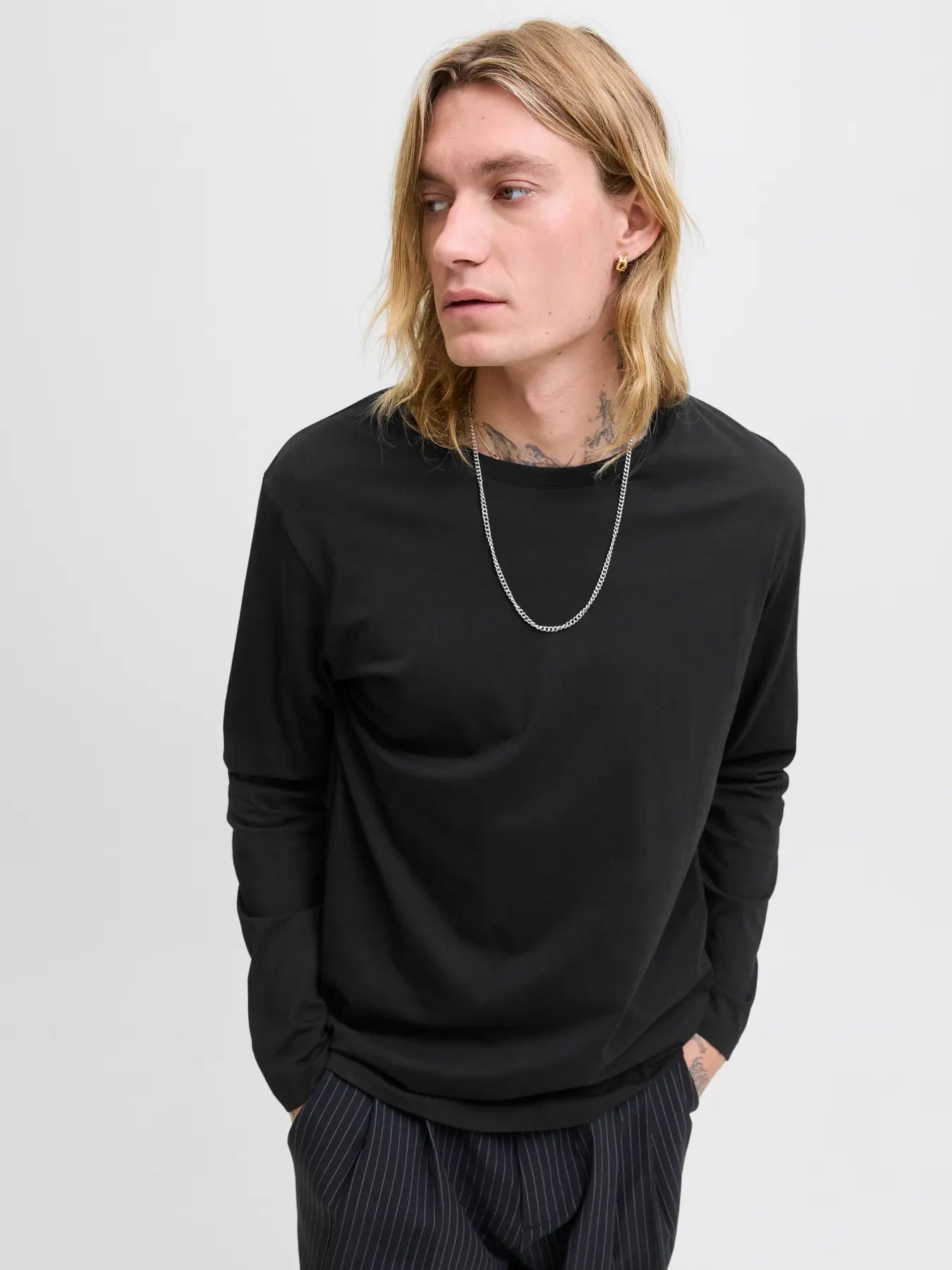 Långärmad t-shirt Organic basic o-neck
