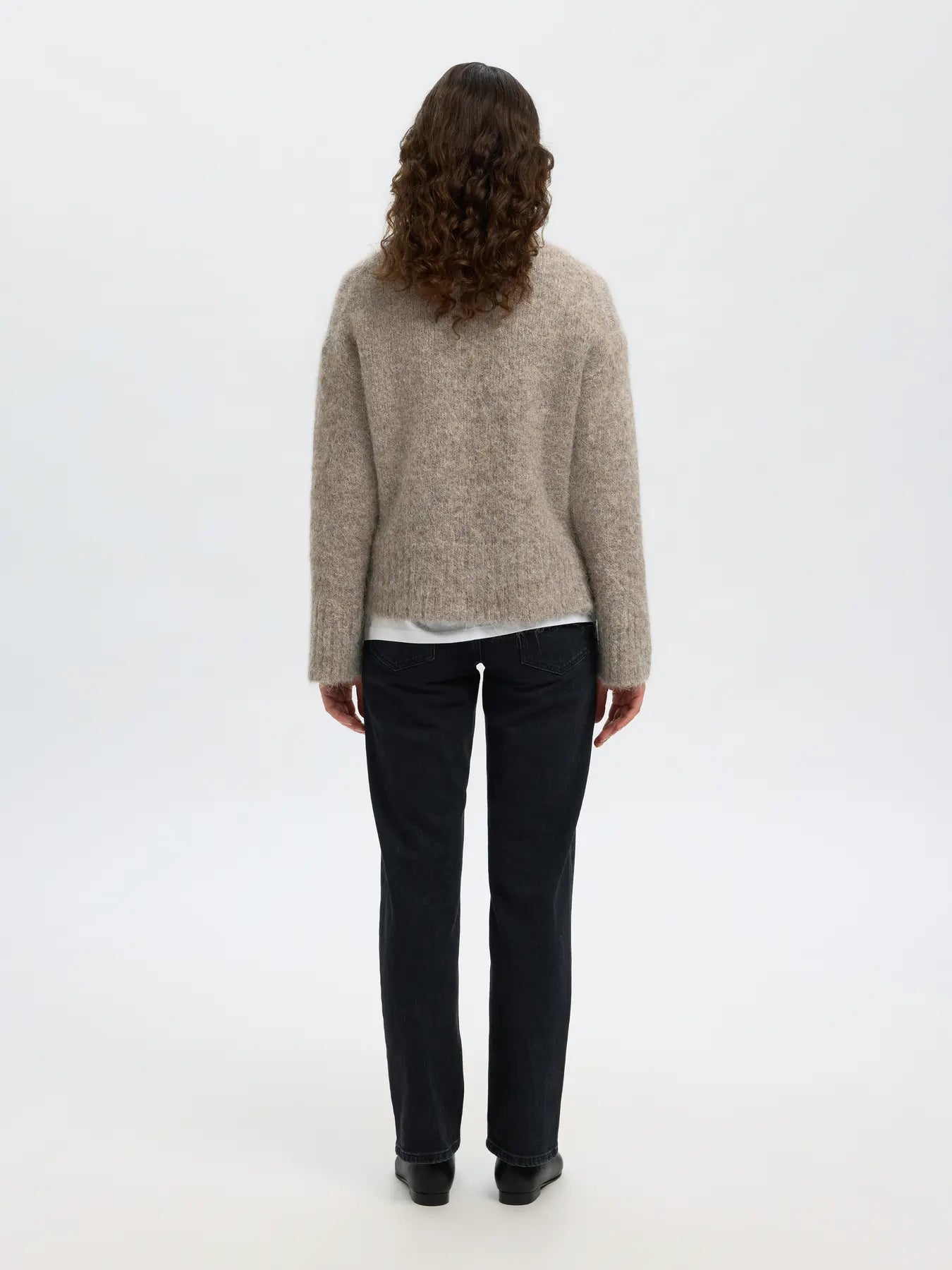 Tröja Gabriella high knit neck