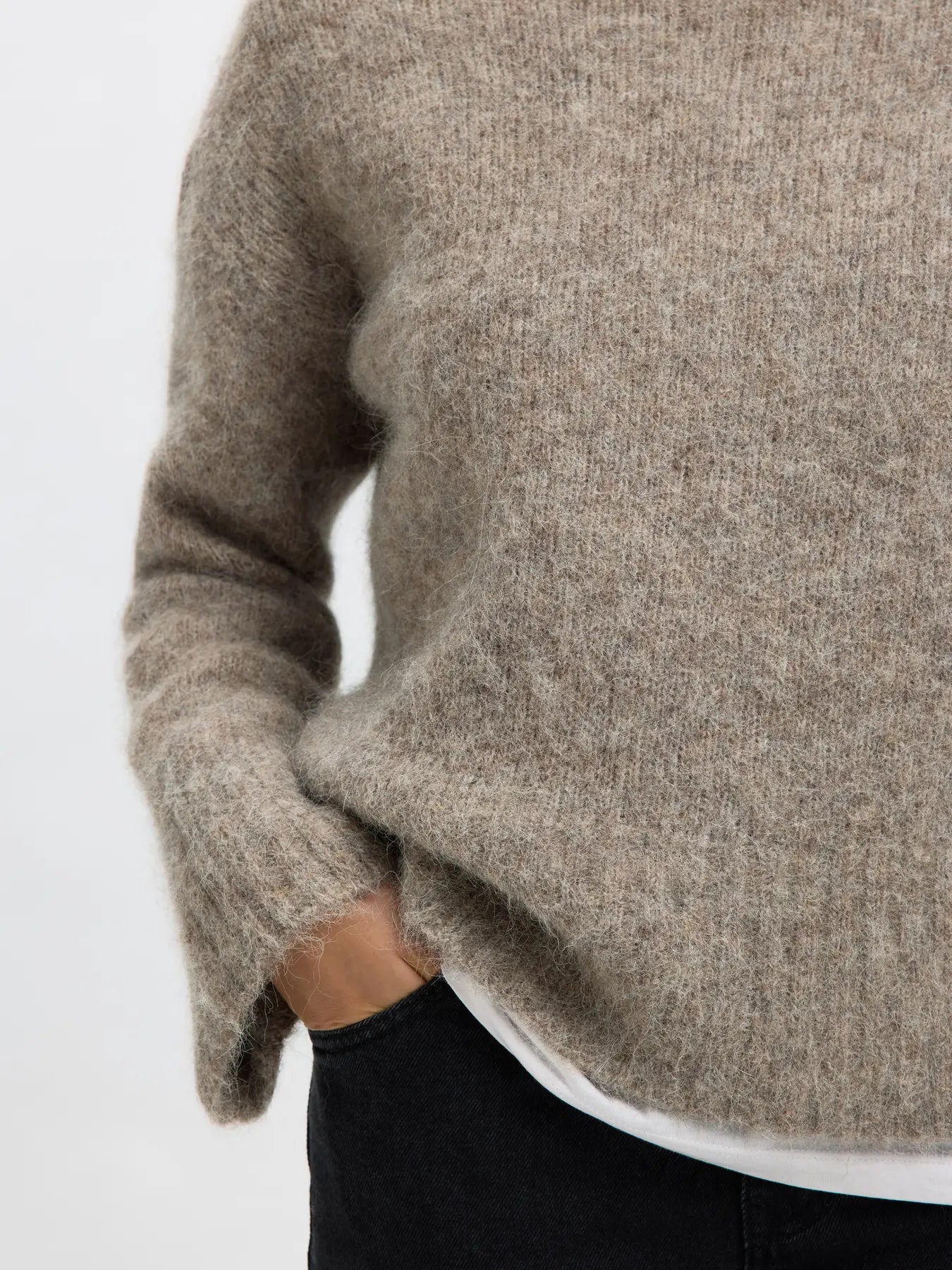 Tröja Gabriella high knit neck