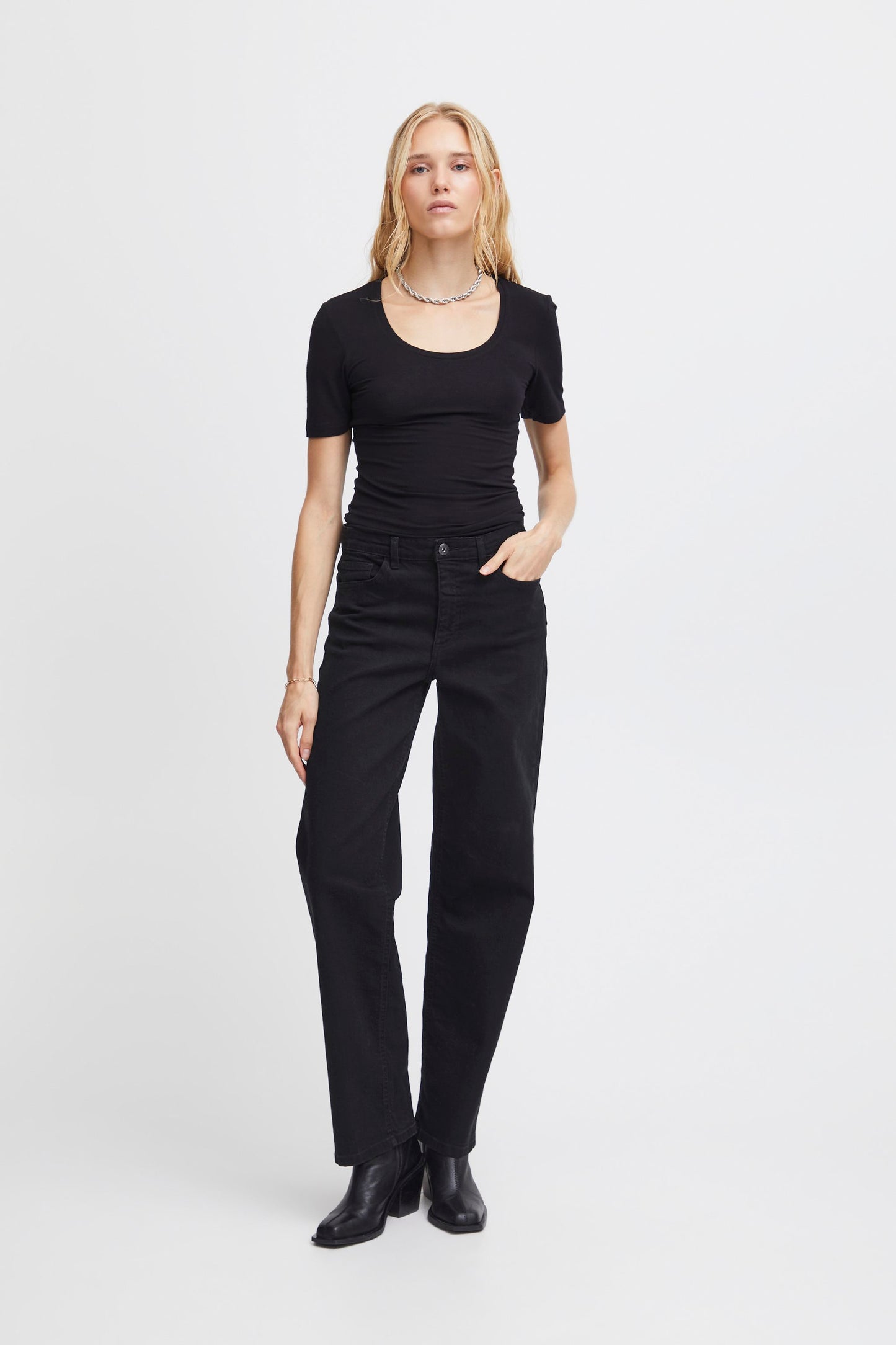 Jeans Twiggy straight, black