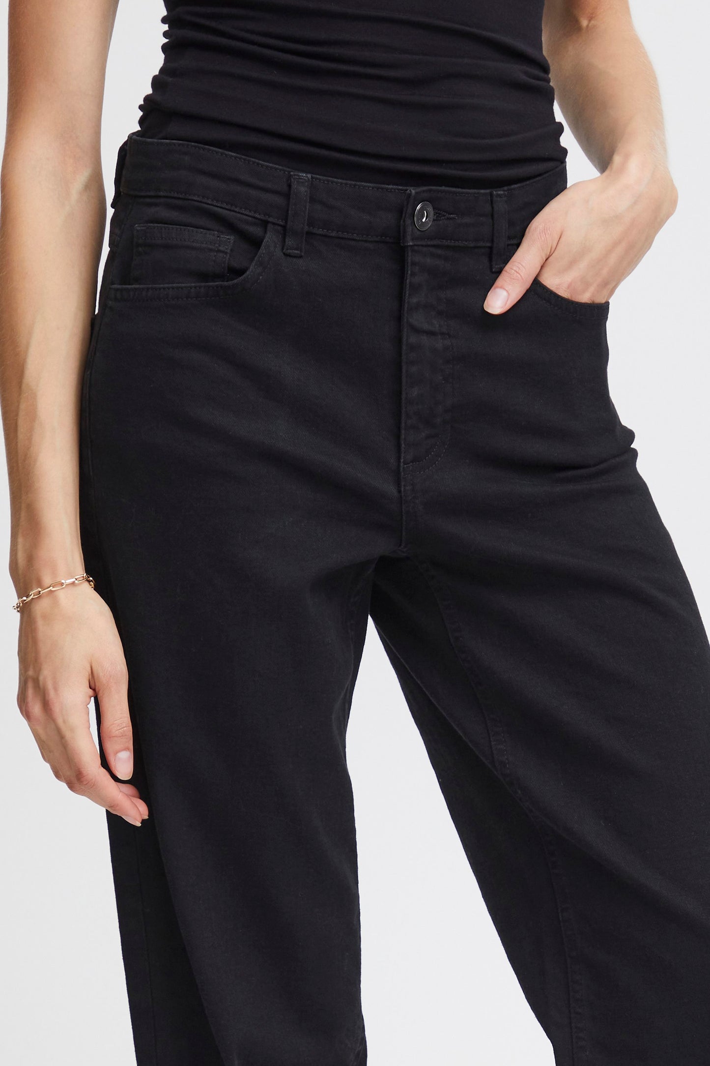 Jeans Twiggy straight, black
