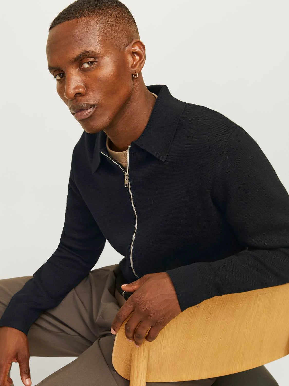 Cardigan Milano stitch, black