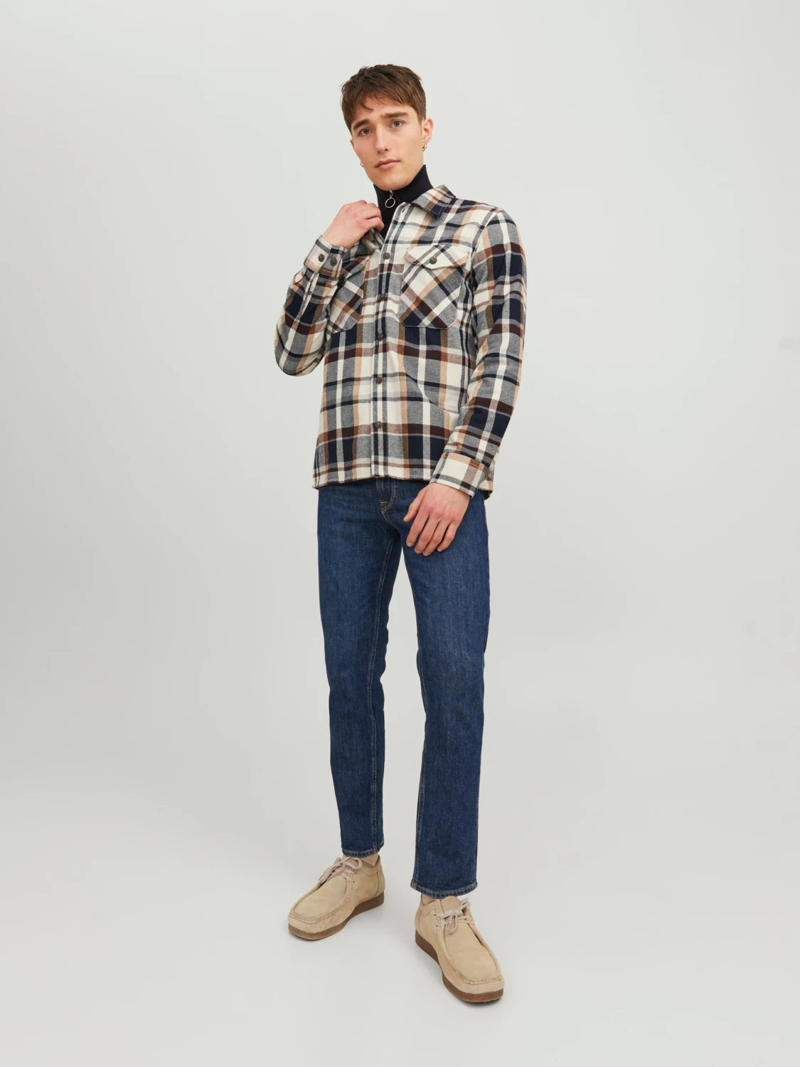 Jeans Clark Original 380, blue denim