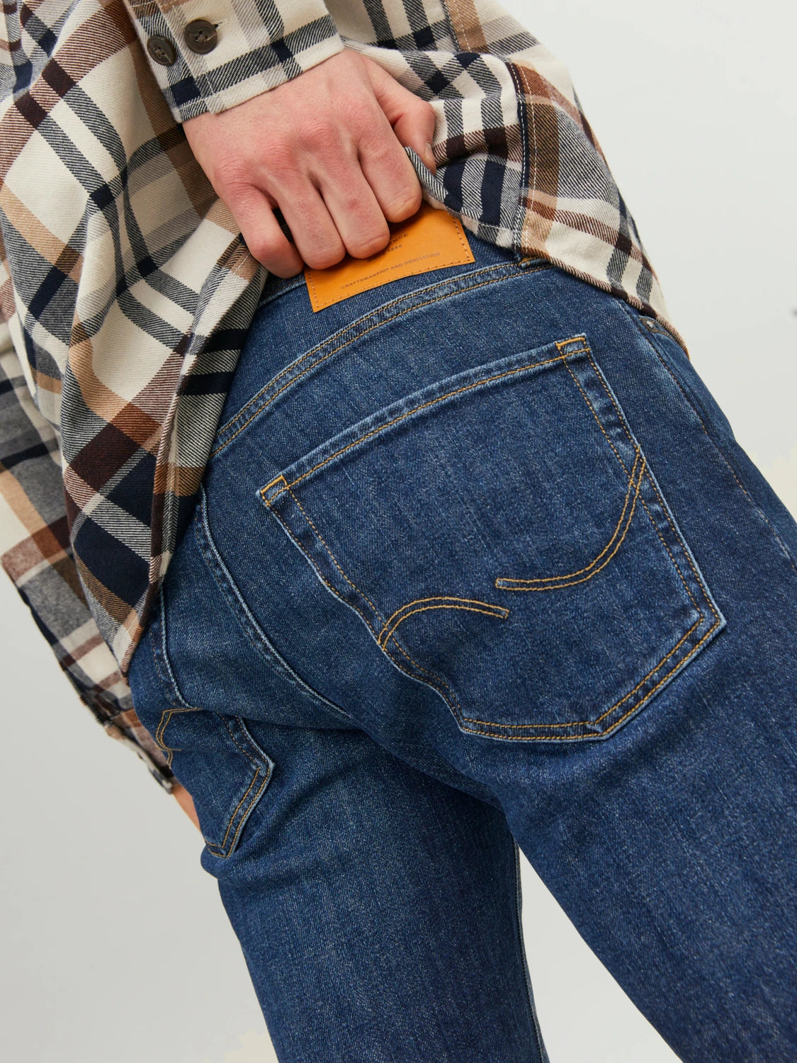 Jeans Clark Original 380, blue denim