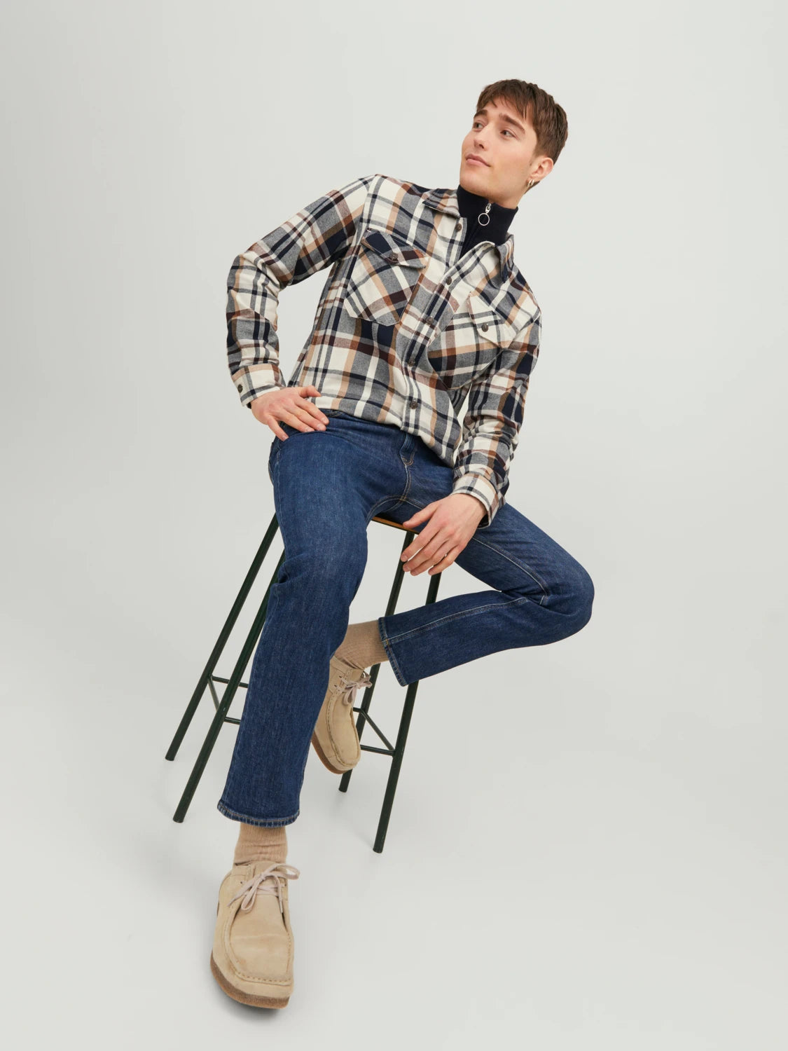 Jeans Clark Original 380, blue denim
