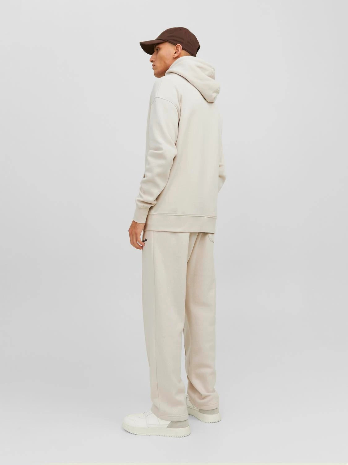 Sweat zip hood Vesterbro, moonbeam