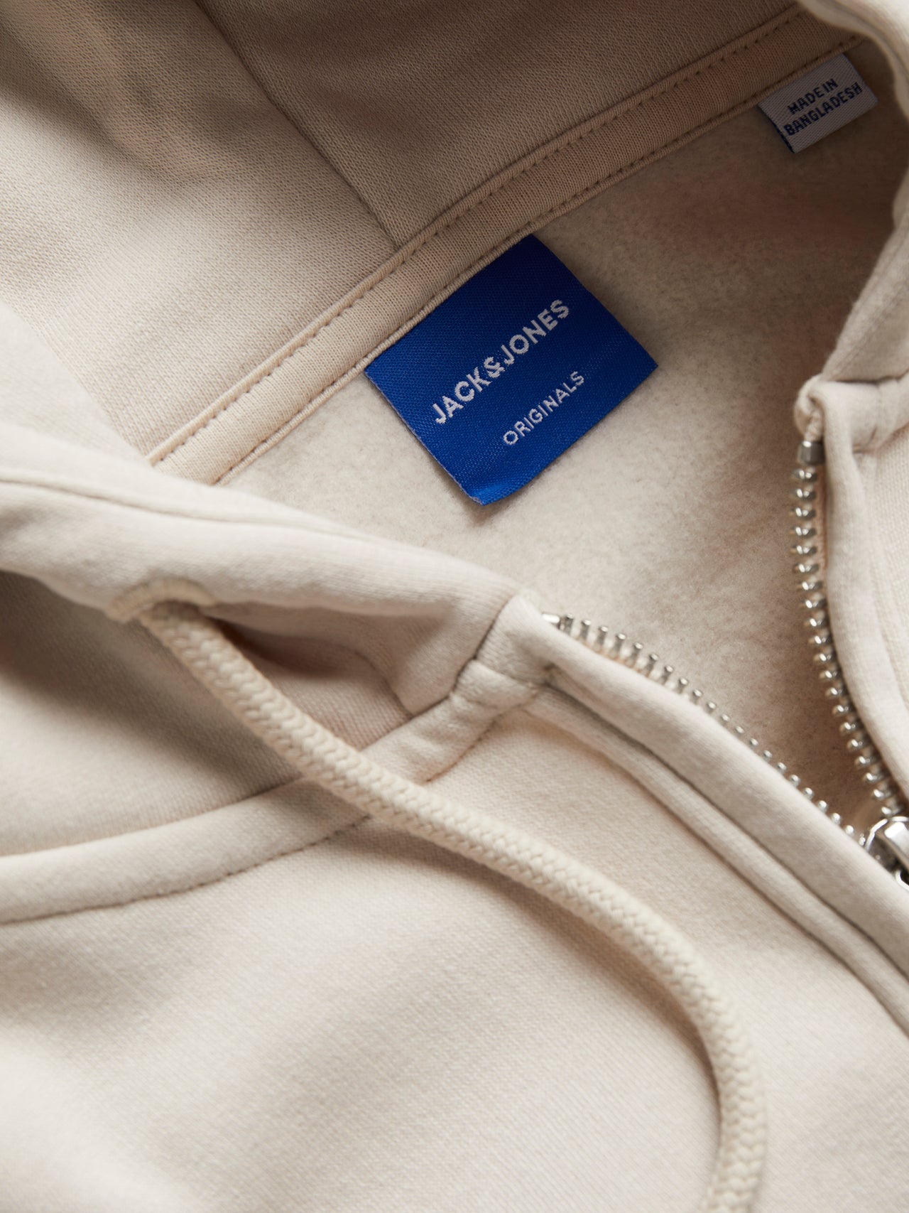 Sweat zip hood Vesterbro, moonbeam