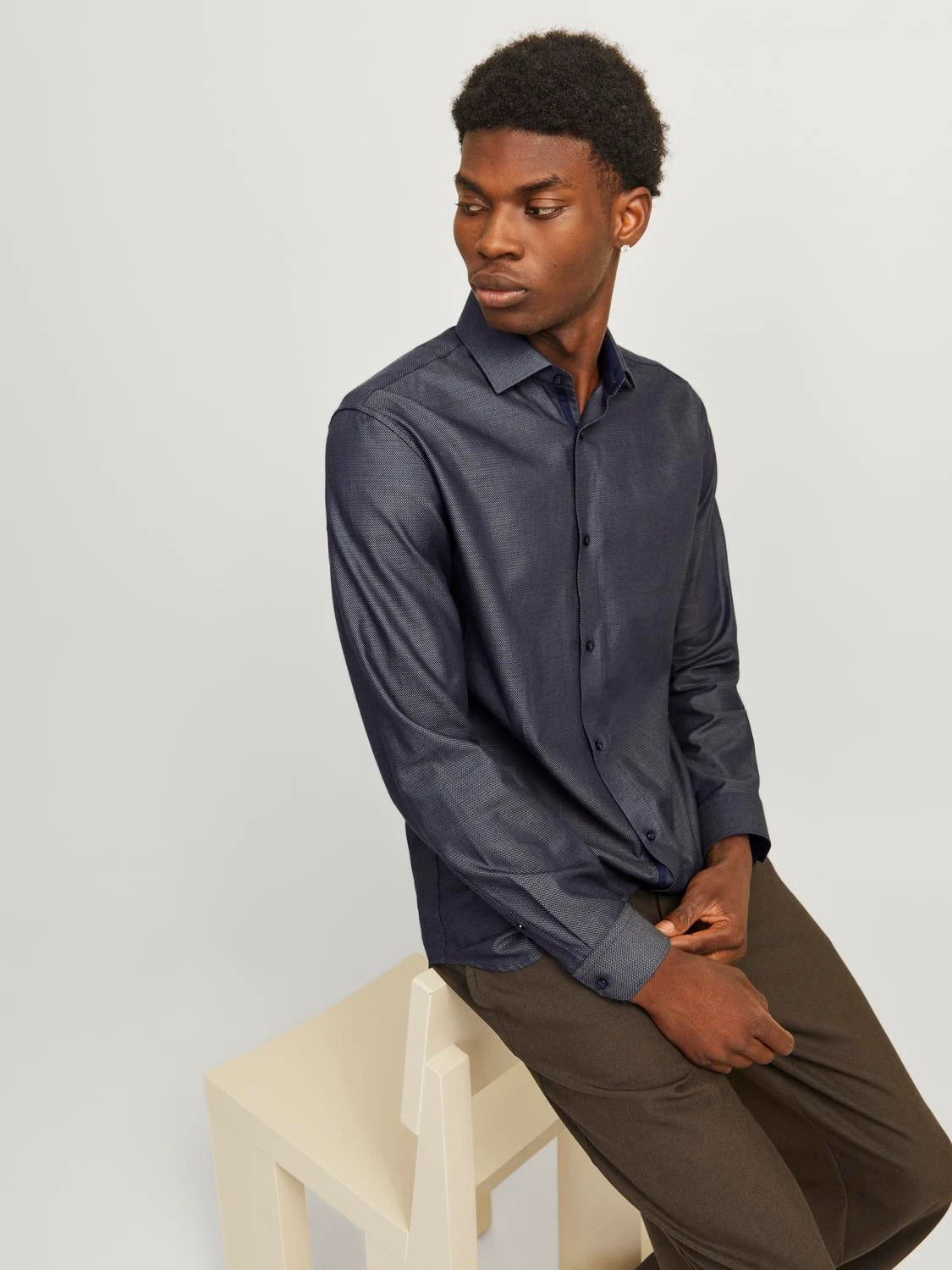 Skjorta Parker detail, true navy