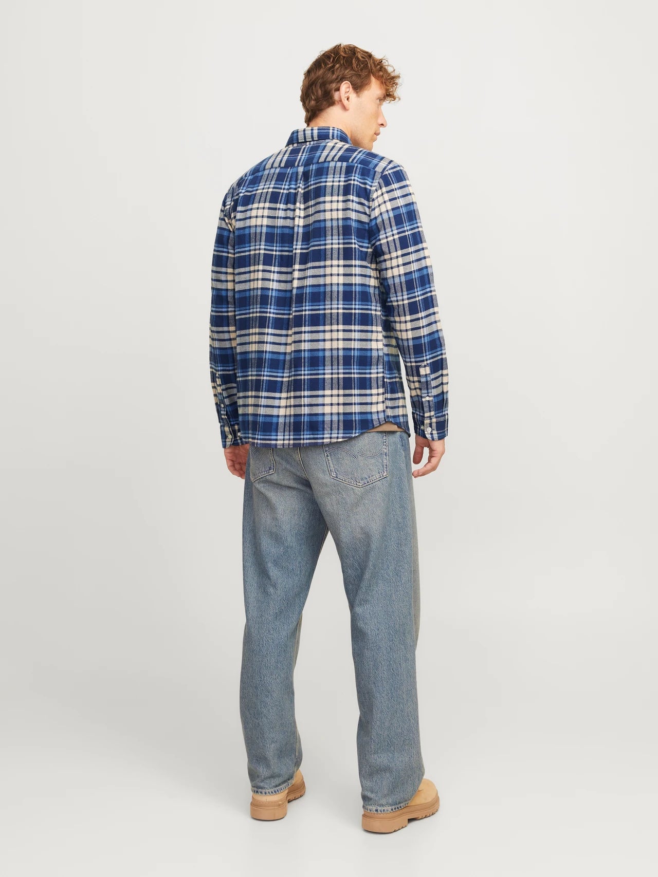 Skjorta Norris flannel, night sky/check