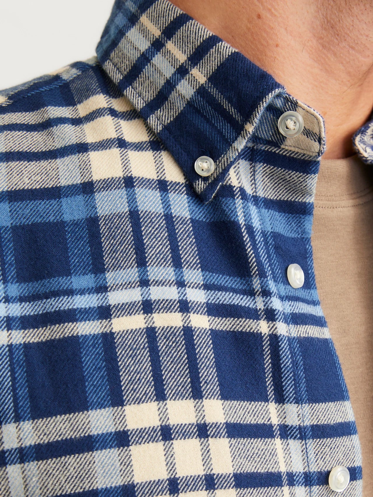 Skjorta Norris flannel, night sky/check