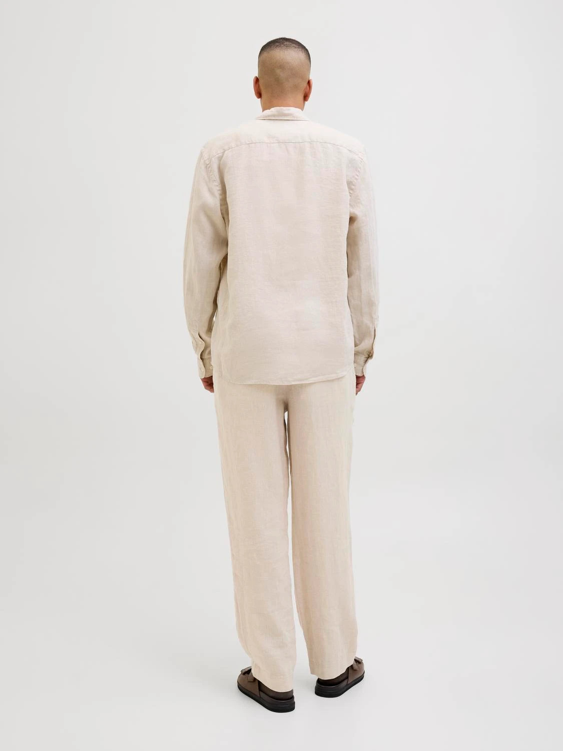 Chinos Karl Lawrence linen, silver lining