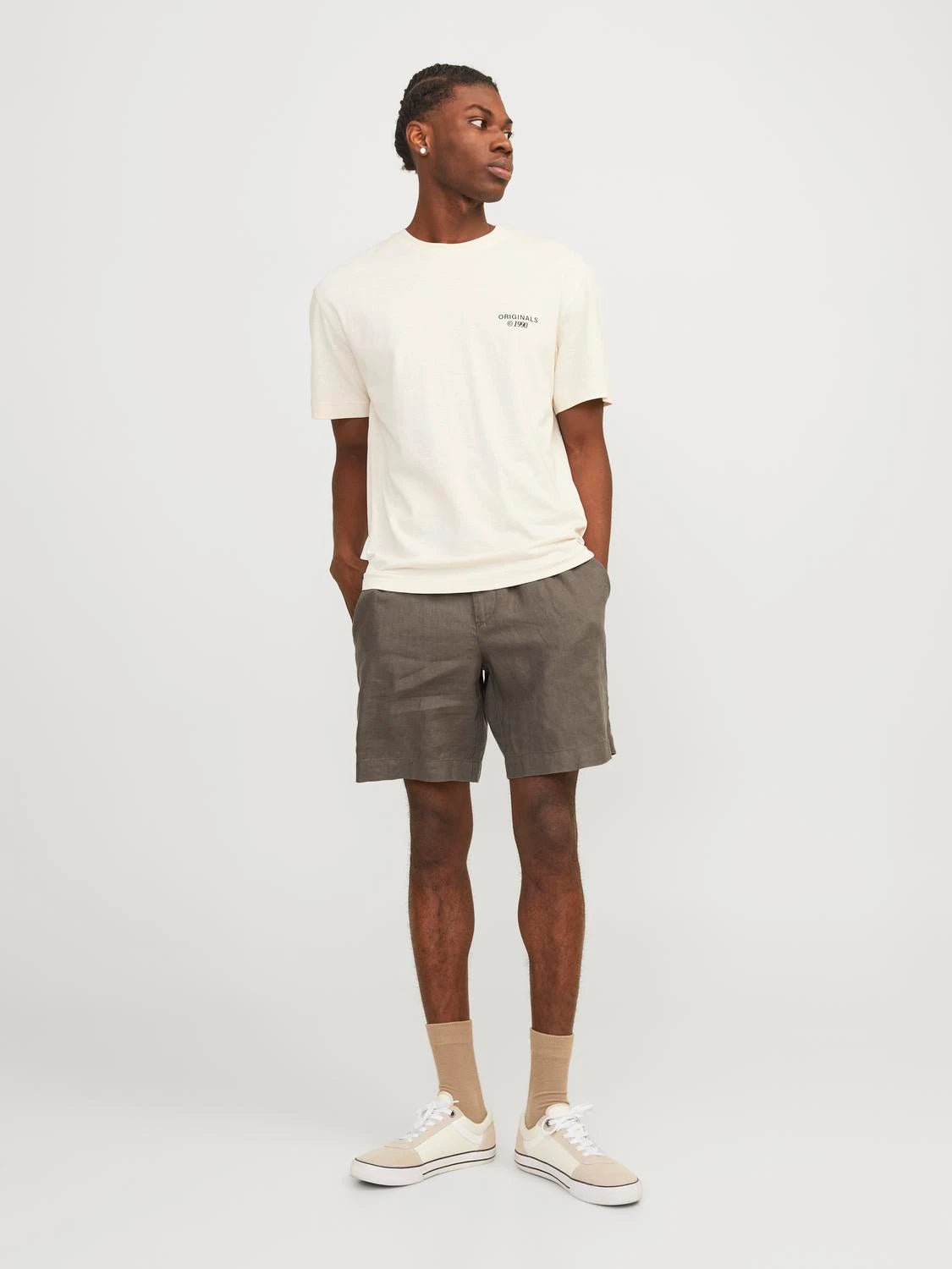 Shorts Bill Lawrence linen, falcon