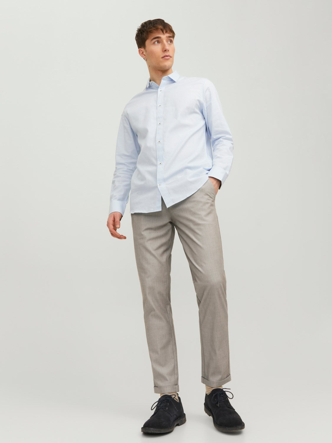 Byxa Marco Connor, beige solid