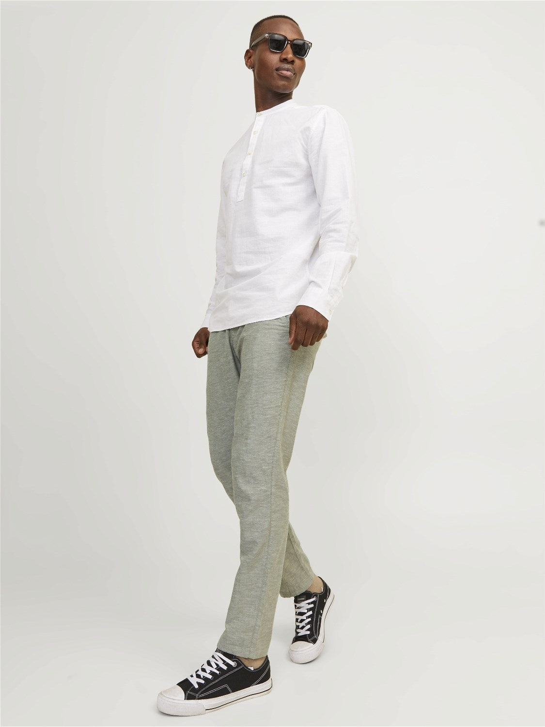 Byxa Ace Summer linen, deep lichen green