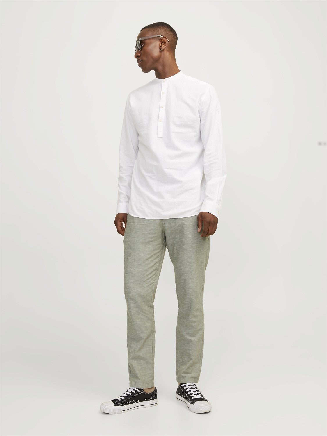 Byxa Ace Summer linen, deep lichen green
