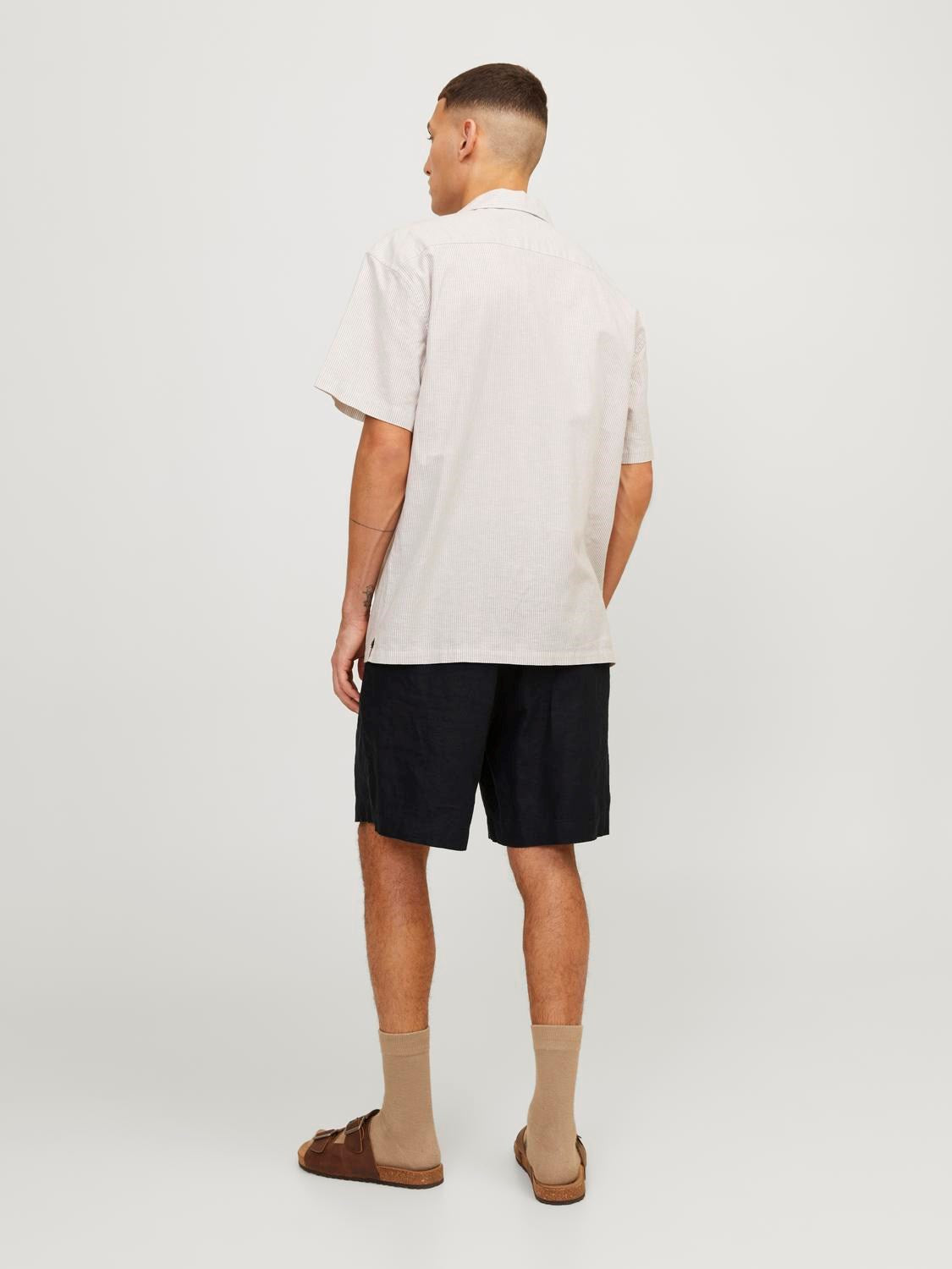 Shorts Bill Lawrence linen, black onyx