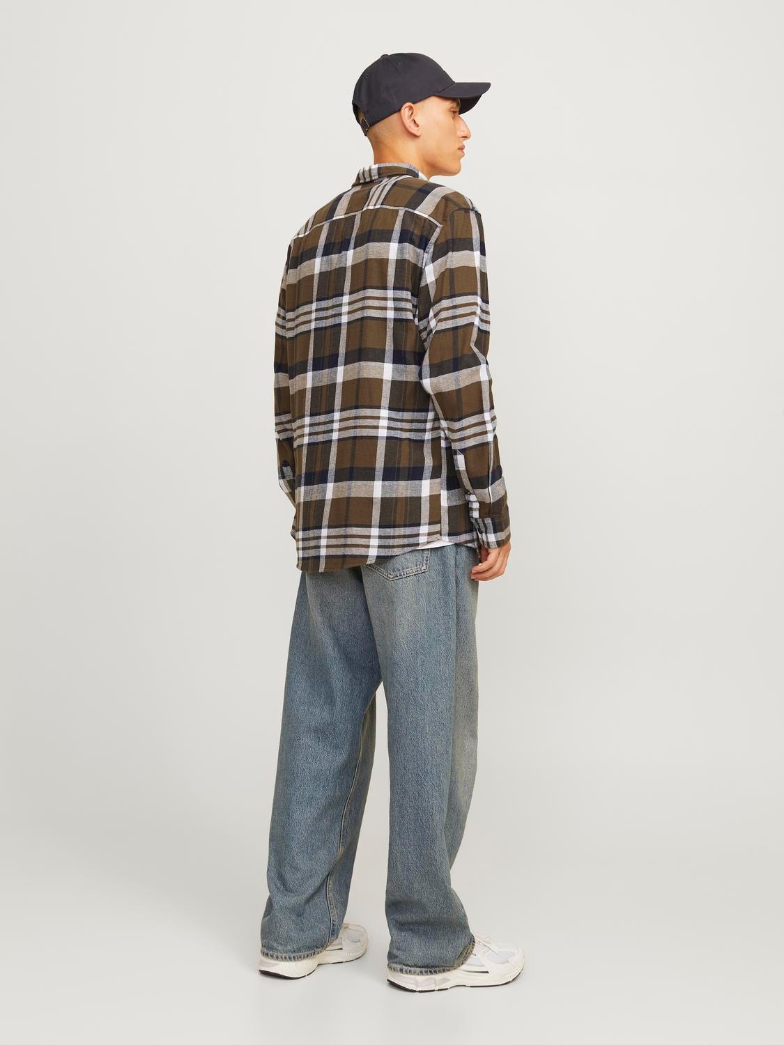 Skjorta Classic autumn checks, canteen