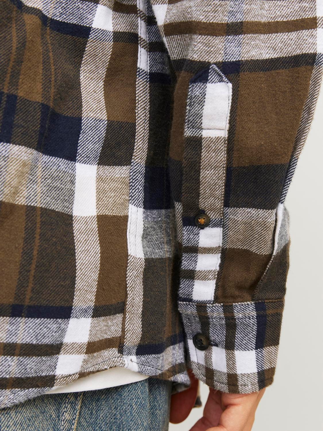 Skjorta Classic autumn checks, canteen