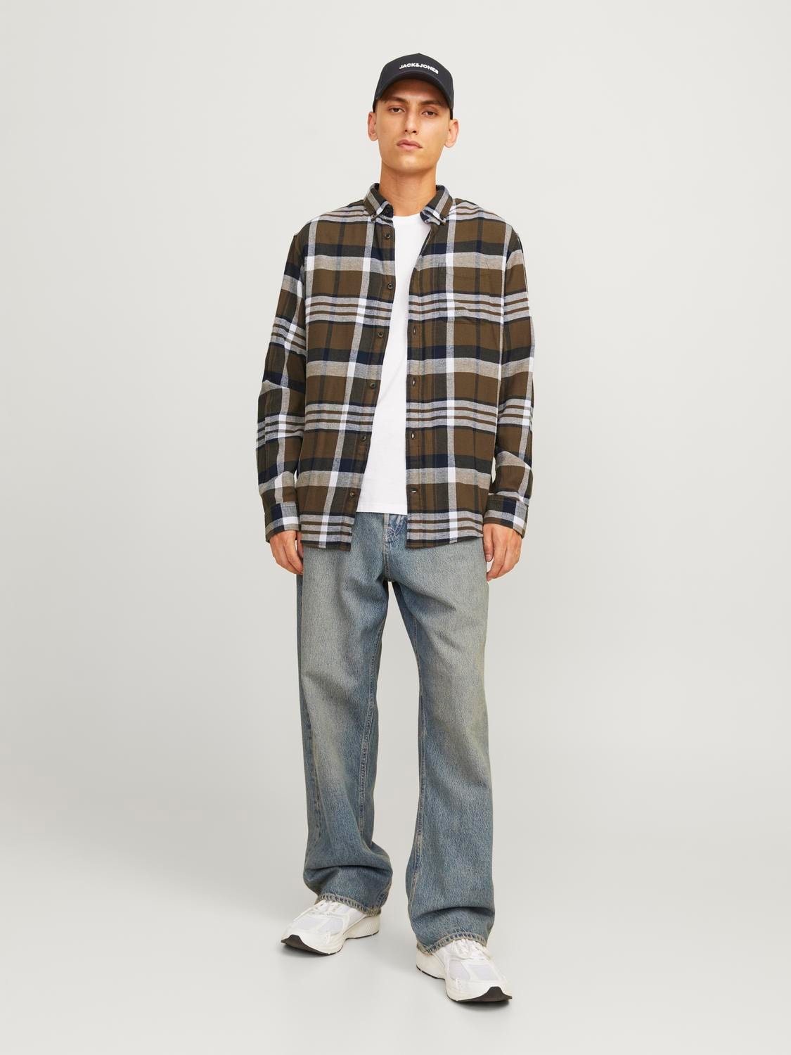 Skjorta Classic autumn checks, canteen