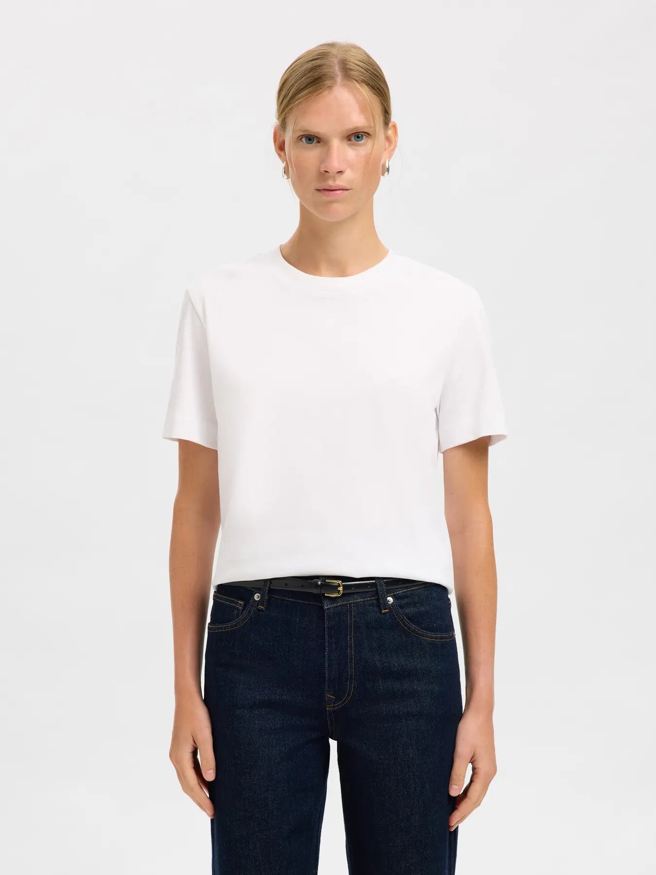 Läderbälte Iona slim, black