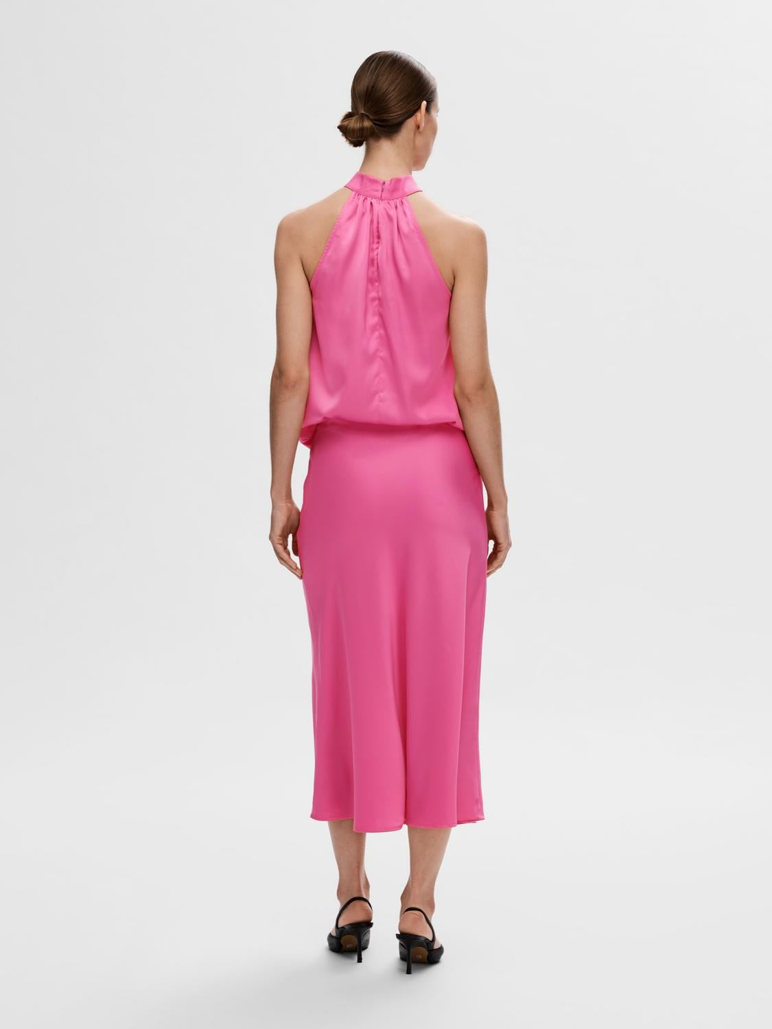 Kjol Lena HW midi, phlox pink