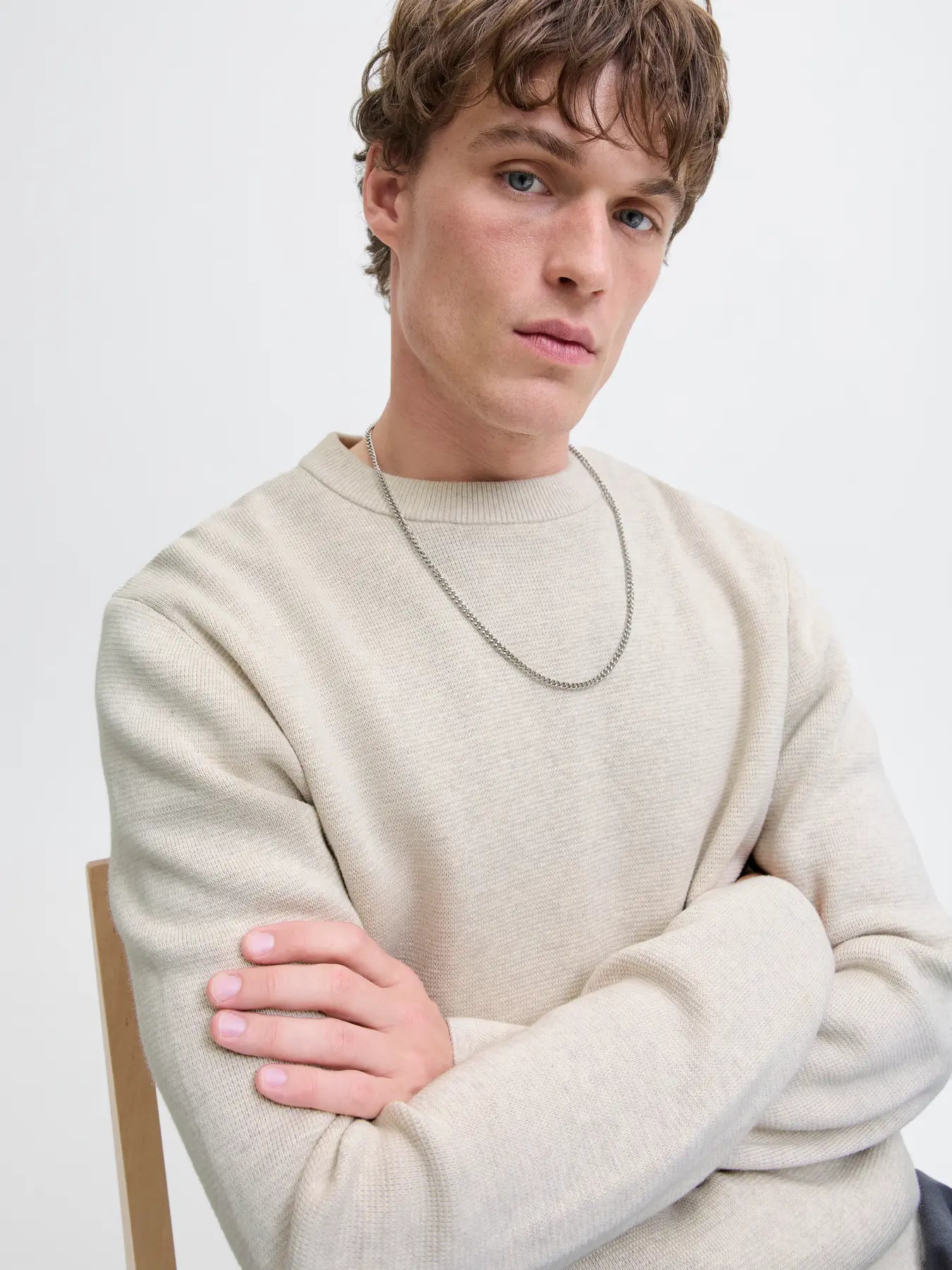 Tröja Milano stitch knit crew neck