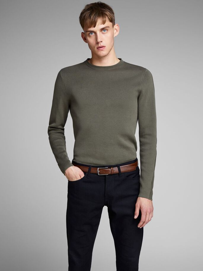 Läderskärp Christopher, cognac