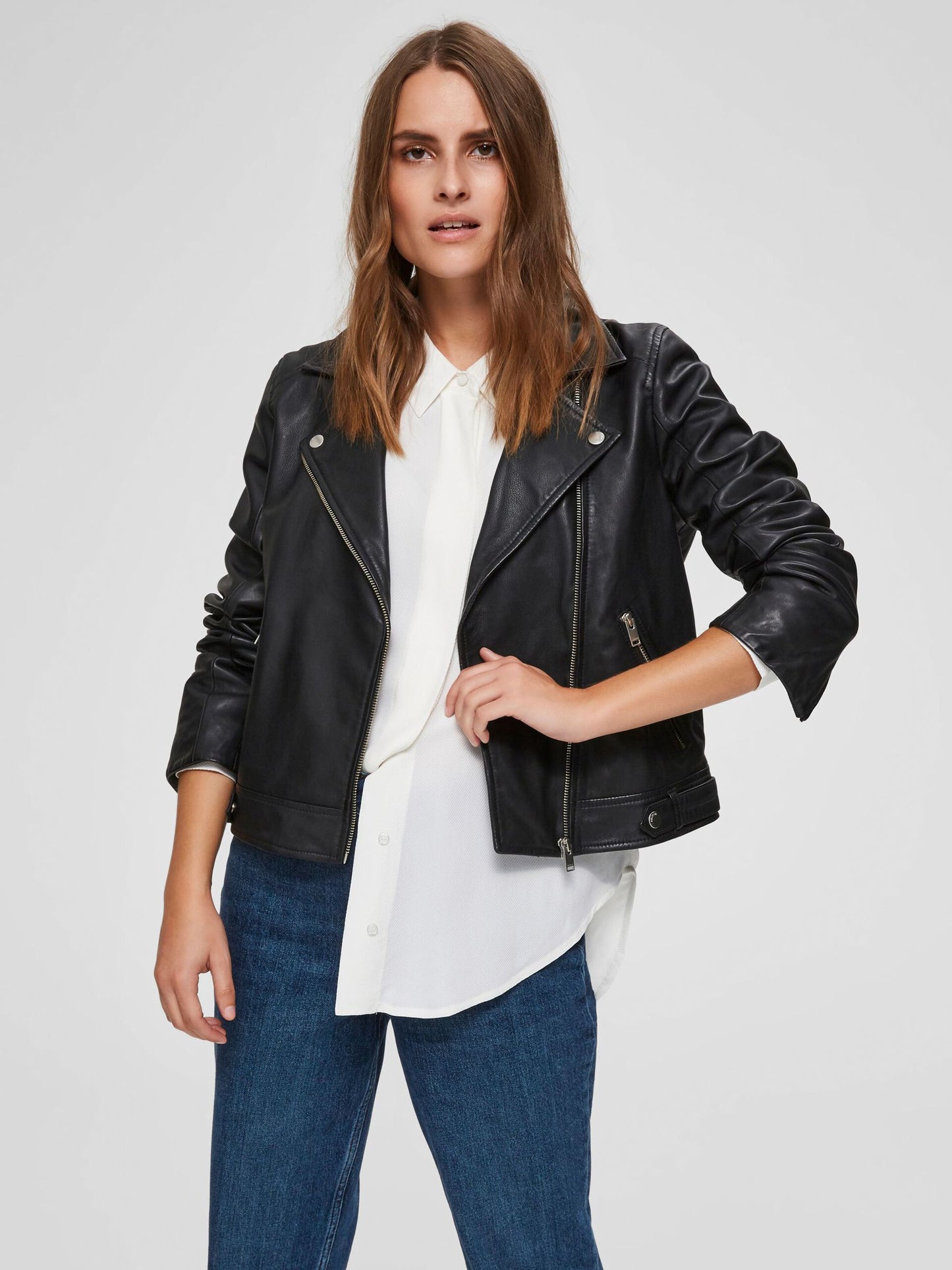 Läderjacka Katie, black