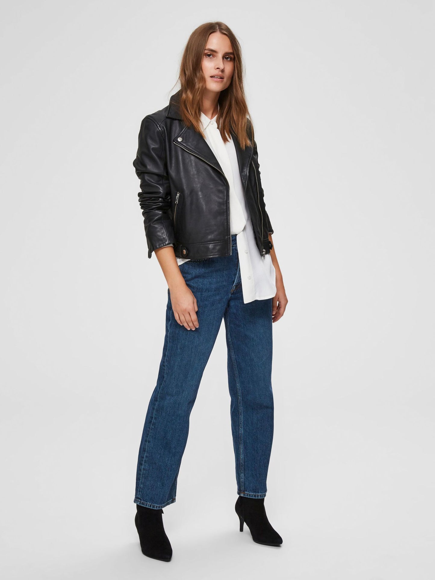 Läderjacka Katie, black