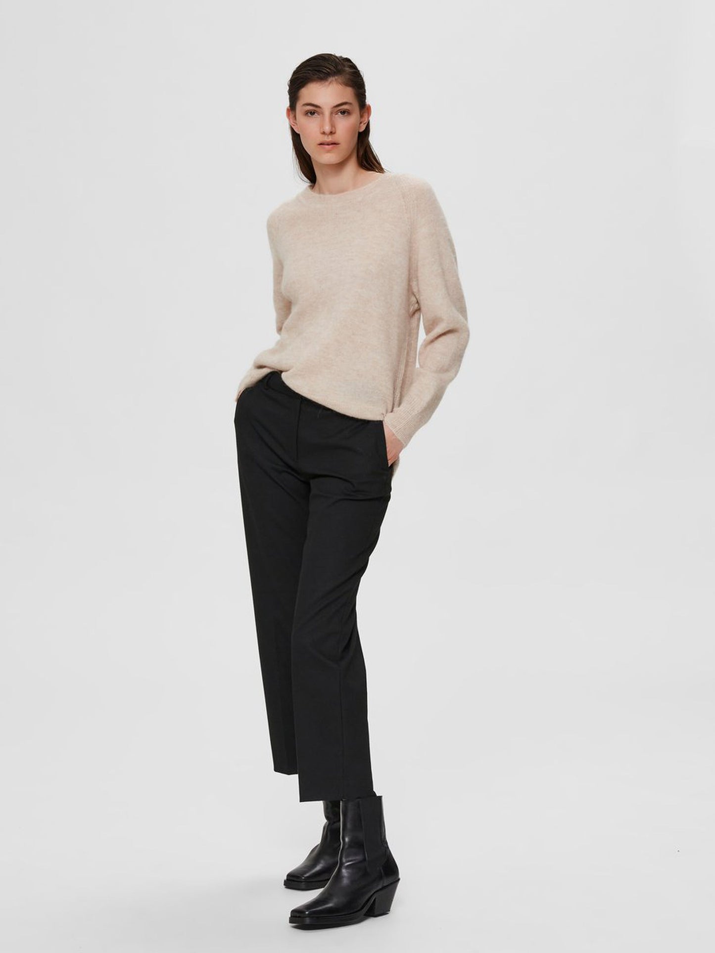 Tröja Lulu o-neck, birch