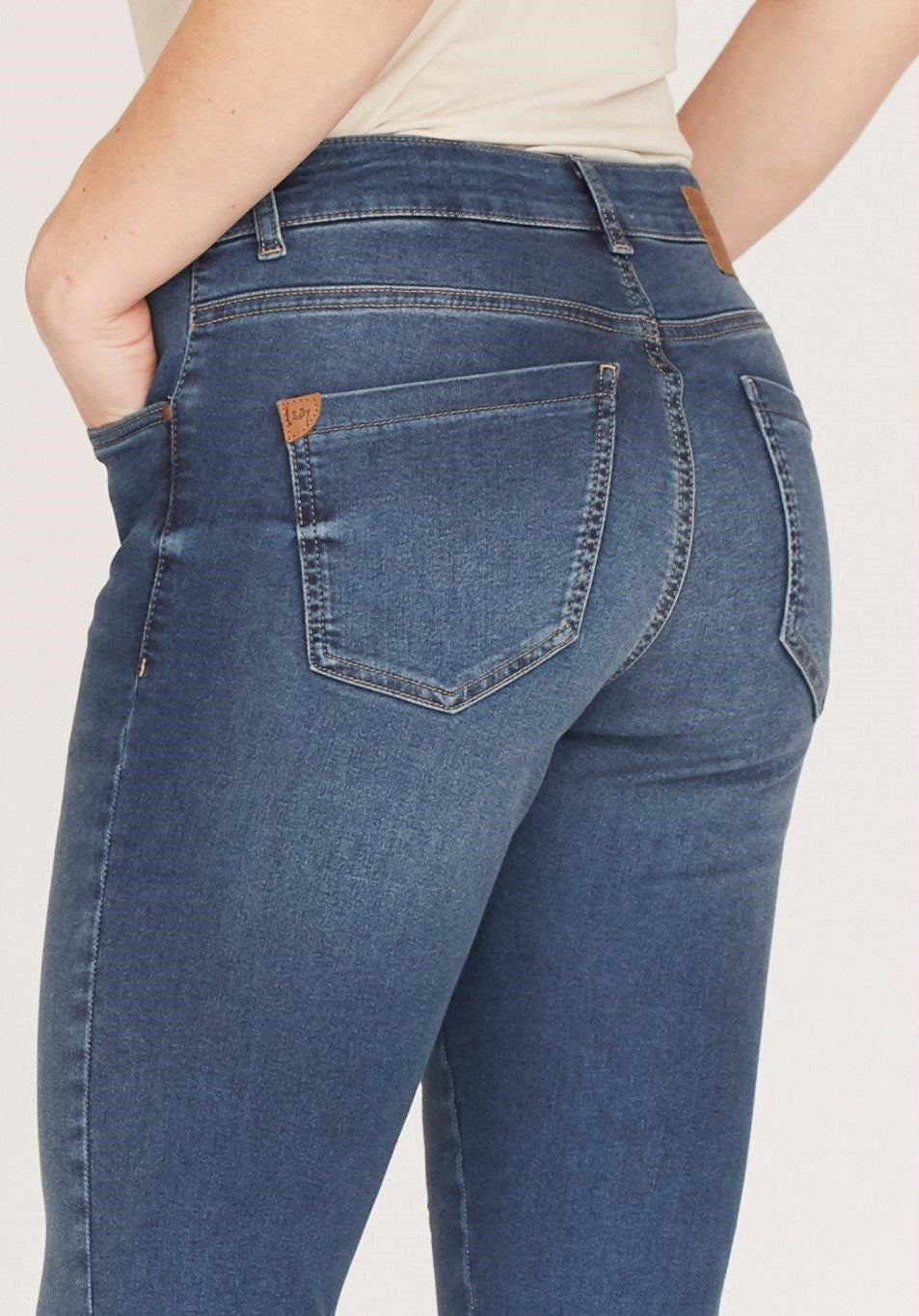 Jeans Lido zip, light blue denim