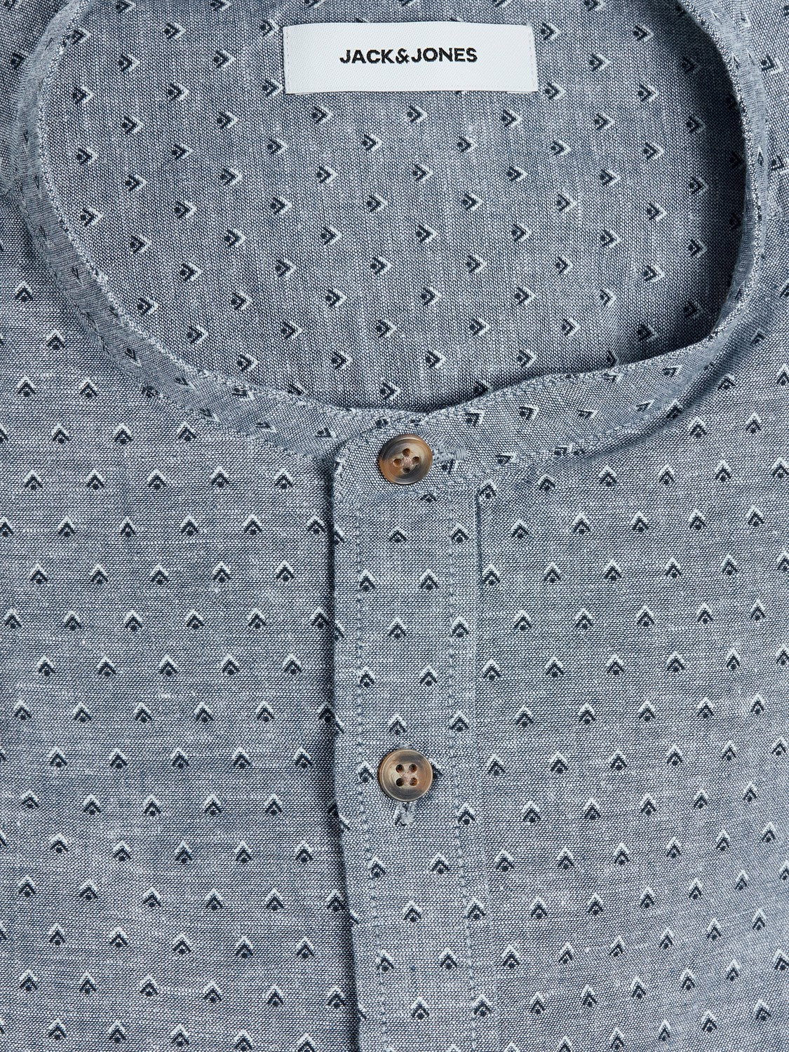 Skjorta Summer band print, faded denim